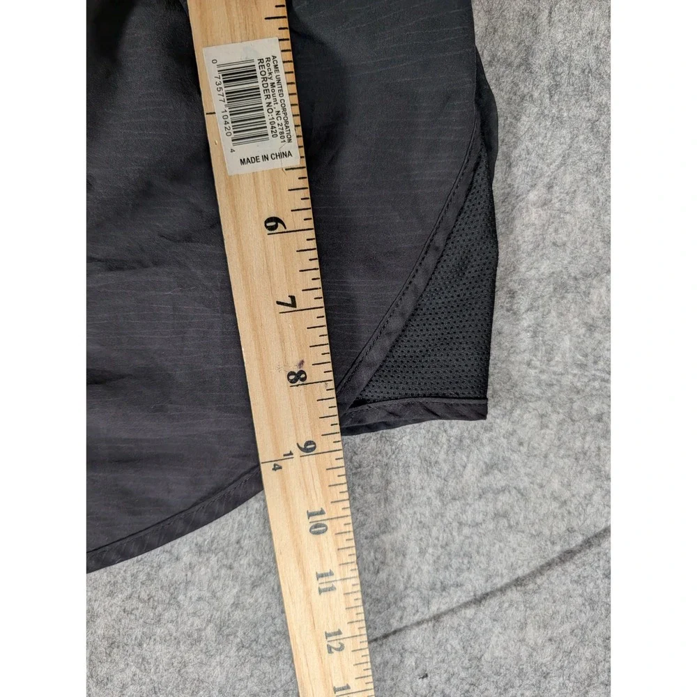Nike Dri-FIT Women Black Running‎ Shorts Zipper Pocket Mesh Panels Sporty Active